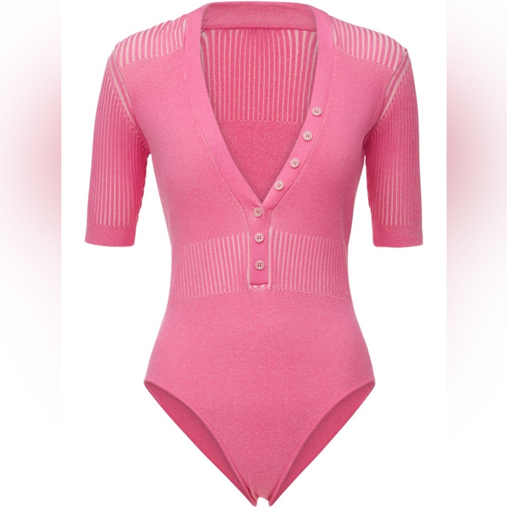 Jacquemus Le Body yauco bodysuit pink size 34